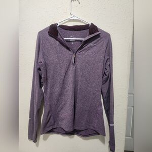 Nike Purple Fitted Zippered Sweatshirt